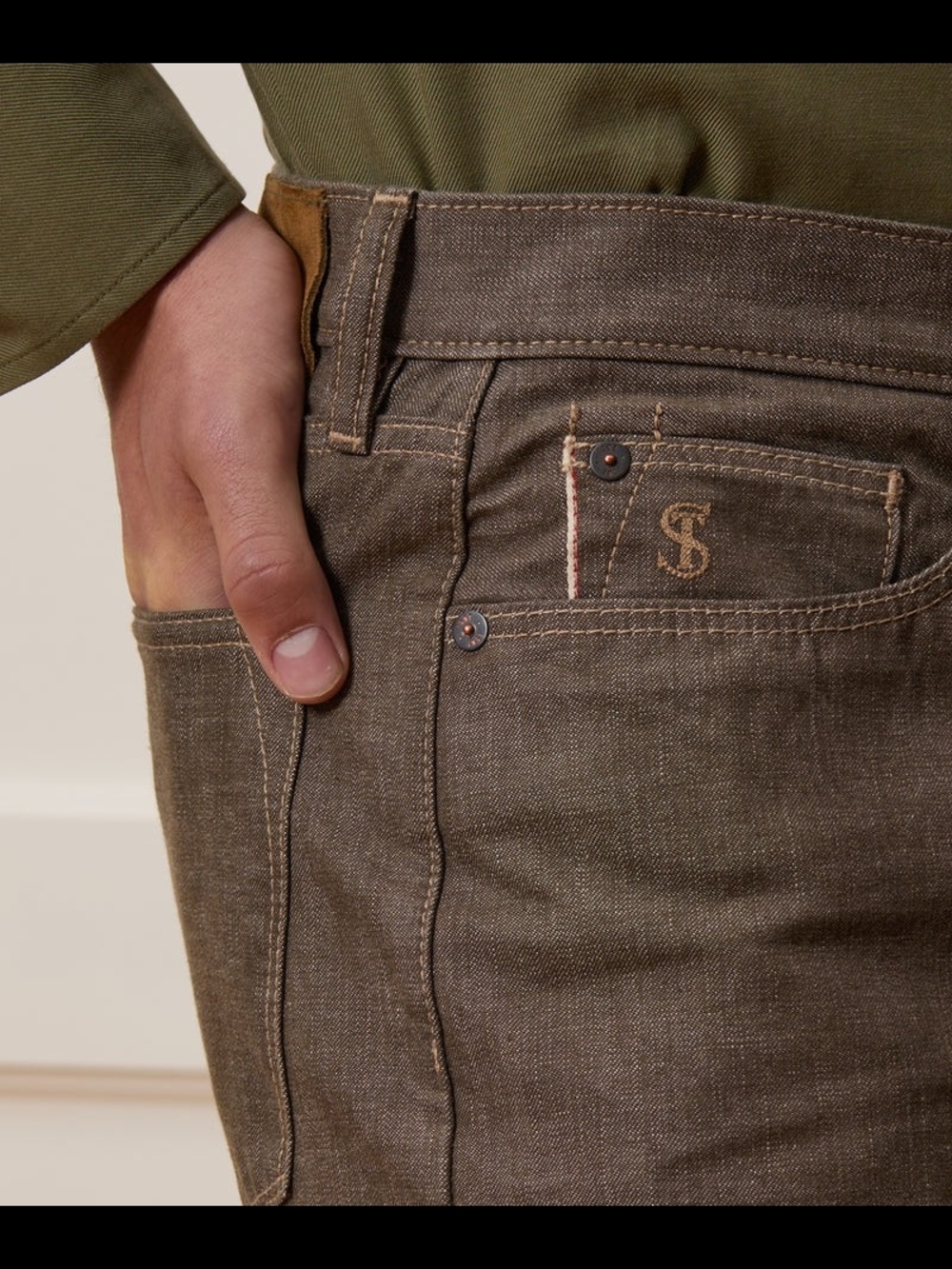 NWT Todd Snyder Straight Fit Lightweight Japanese Selvedge Jean in Whiskey - Picture 4 of 4
